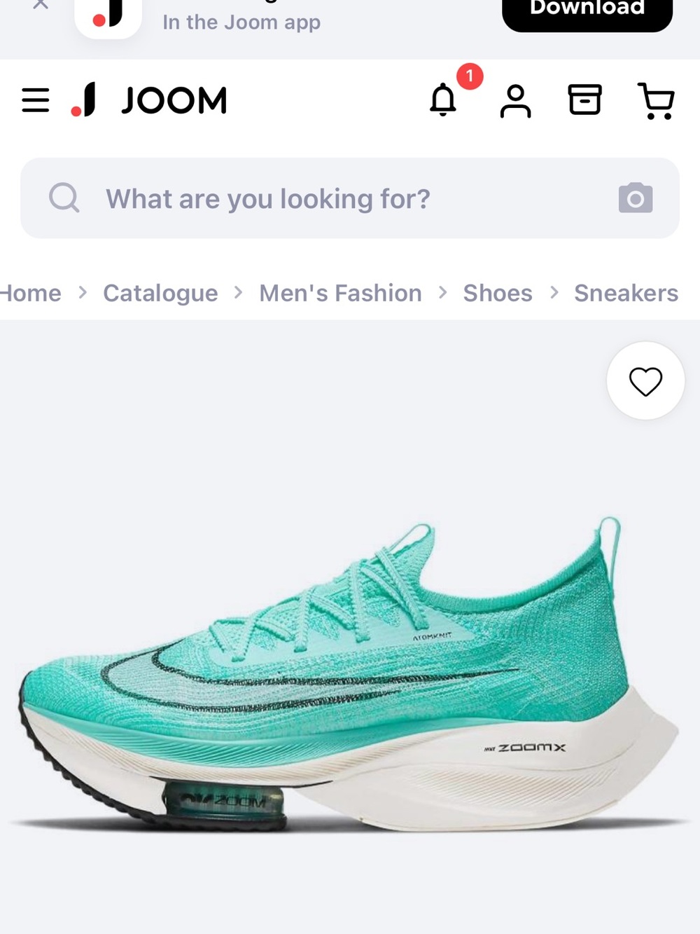Nike Air Zoom Alphafly Next% Turquoise CI9925-300 Mens Shoes size US 8 eu 41